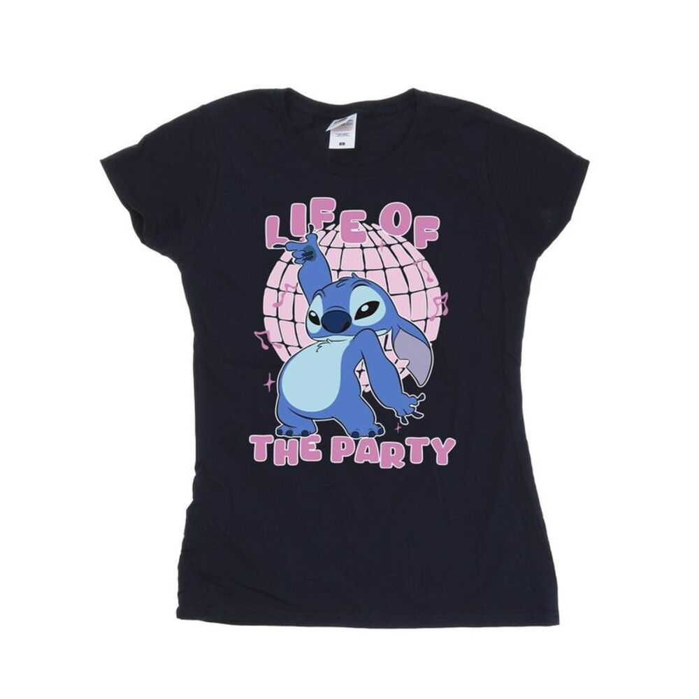 Lilo & Stitch Womens/Ladies Life Of The Party Cotton T-Shirt / Navy Blue